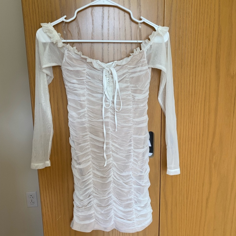 Fashion Nova Women’s White Bodycon Dress